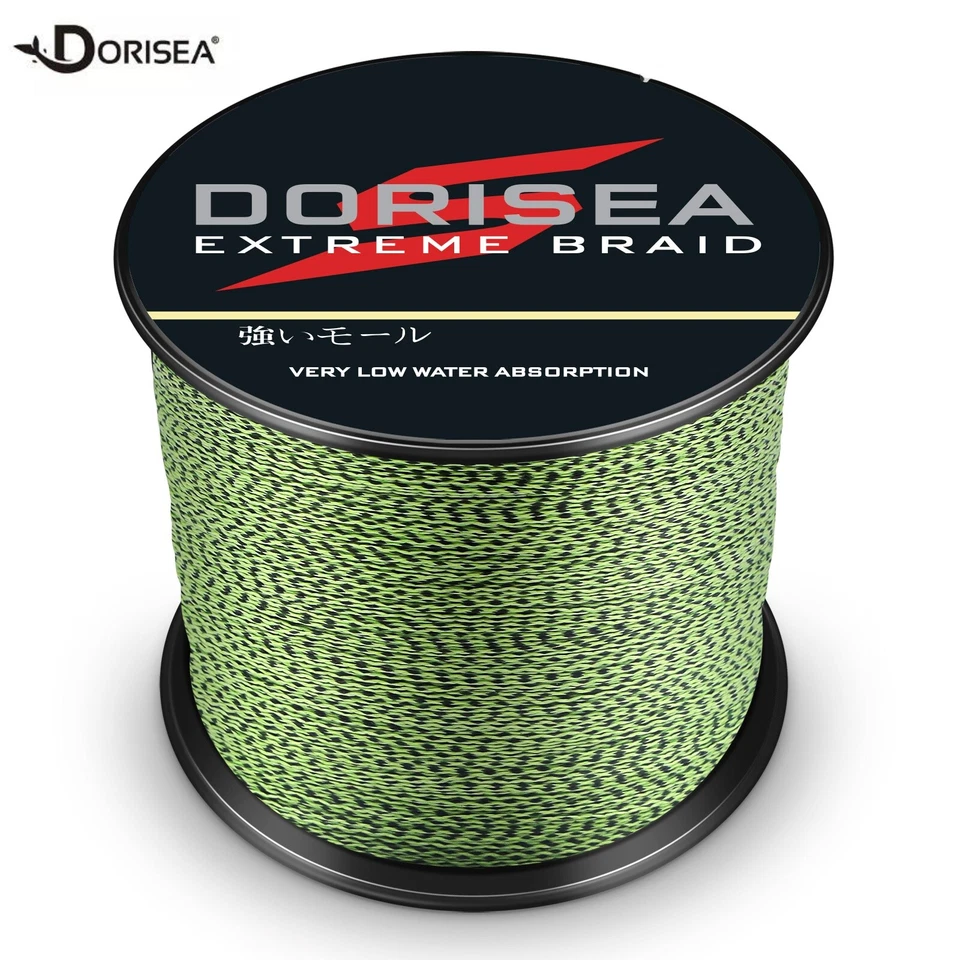 Dorisea Treccia 100m-2000m Maculato Verde e Nero Lenza da pesca intrecciata - Imagen 1 de 4