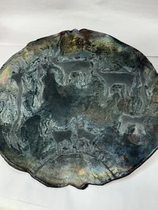 Enorme! Pamela Summer Cliff House Studio Raku ceramica pittorica nativi americani - Foto 1 di 21
