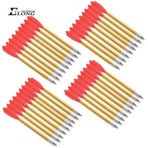 6.5" Aluminium Bolts Arrows Hunting Arrows for 50-80lbs Crossbow Red 36X - Picture 1 of 7