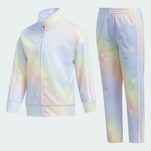 Adidas IRIDESCENT PRINTED TRICOT Trainingsanzug Sweat Shirt Jacke Hose Firebird ~ 24M - Bild 1 von 12