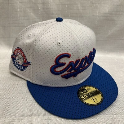 NEW ERA MENS MONTREAL EXPOS 59FIFTY RARE VINTAGE MESH FITTED HAT SIZE 7 3/4 NEW - Image 1 of 4