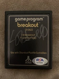 Nolan Bushnell Atari Founder signed Atari Breakout Game 2600 PSA/DNA COA - Picture 1 of 2