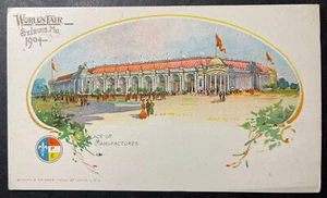 Esposizione Mondiale St Louis MO stampato 1904 Palazzo dei Produttori Buxton & Skinner - Foto 1 di 2