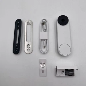 Google Nest Doorbell (Battery) Wireless Doorbell Video Camera Snow - Picture 1 of 8