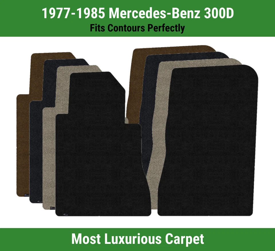 Alfombrillas de primera fila Lloyd Luxe para Mercedes-Benz 300D 1977-1985  Foto 1 de 4