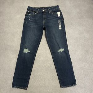 Gap Jeans Womens 6/28 Denim Pants Regular Girlfriend Mid Straight Flex Stretch