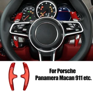 Palanca de cambios de volante de fibra de carbono para Porsche 911 Cayenne 718 918 - Imagen 1 de 7