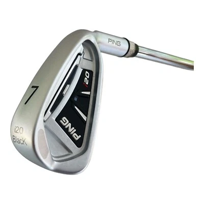 Ping i20 Black 7 Iron RH 37" Project X Precision 5.5 Steel AFS Original Grip - Image 1 of 4
