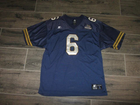 BYU Cougars Vintage NCAA Football Jersey College Retro Starter Sewn L Large #6 Cover
