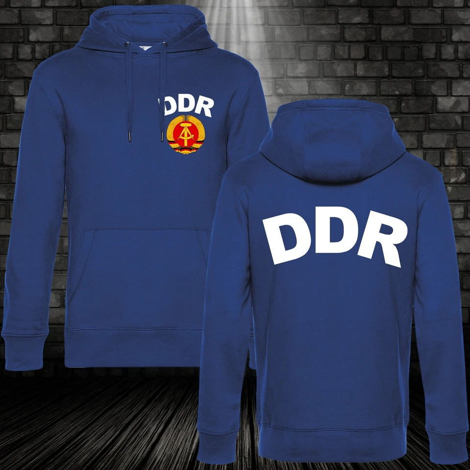 DDR Team Hoodie East Germany Ostdeutschland Osten SED FDJ Kappu Ostalgie XS-4XL - Bild 1 von 2