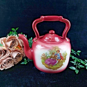 K.H. Pottery Staffordshire 10" Rococo Style Decorative England Teapot - Picture 1 of 14