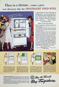 VINTAGE 1940s Print Ad ~ Frigidaire Refrigerators ~ Buy The Favorite... - Picture 1 of 1