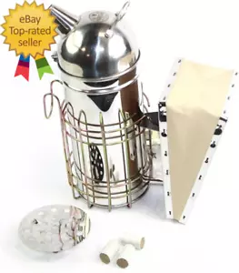 11-Inch Stainless Steel Bee Hive Smoker with 3 Pack of Smoke Pellets, One Size, - Picture 1 of 4