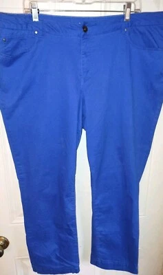 Apt 9 Denim Jeans Womens 18W Skinny Leg Modern Fit Bright Blue LightWeight  - Image 1 of 4