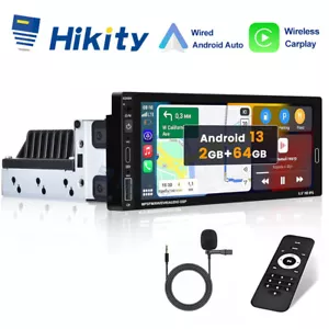 6.86" 64GB Android 13 Apple Carplay 1 DIN Autoradio GPS Navi WiFi Bluetooth USB - Bild 1 von 21
