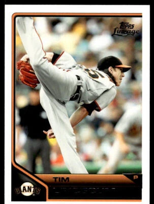 2011 Topps Lineage Tim Lincecum #135 San Francisco Giants - Image 1 of 2