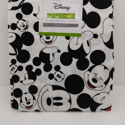 Tela de algodón Faces of Mickey Fat Quarter 18x22 material de costura artesanal Disney Foto 1 de 4