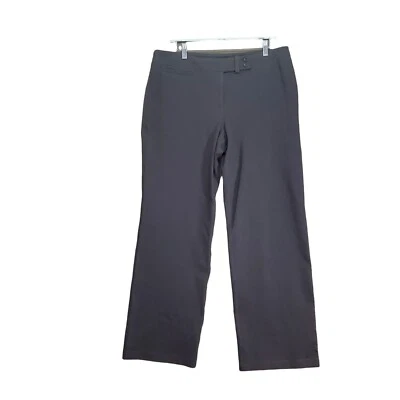Pantalones para mujer EILEEN FISHER TALLA L tiro alto marrón pierna ancha mínimo neutro Foto 1 de 4