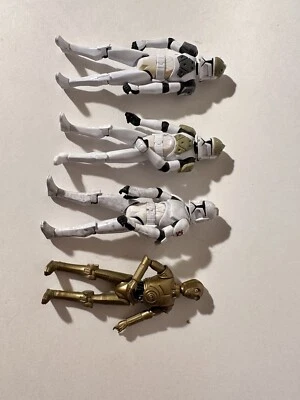 Figuras de Star Wars Clone Wars: Clone Tank Gunners, C-3PO, Speeder Pilot Foto 1 de 4