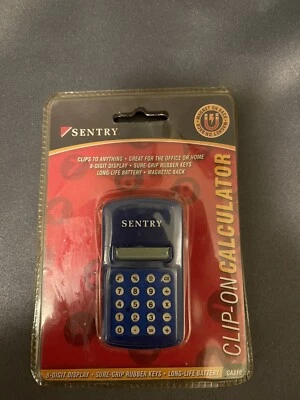 Sentry Clip-on Calculator Math Magnetic Refrigerator Magnet Tiny Miniature NOS - Image 1 of 4