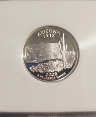 2008 S Silver 25c Arizona NGC PF70 Ultra Cameo - Image 1 of 4
