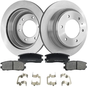 Rear Brake Disc Rotors and Pads Kit for Isuzu Axiom Rodeo Sport Trooper Passport - Picture 1 of 12