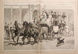New York Coaching Club   Harper's Weekly 1881 Folio - Picture 1 of 1