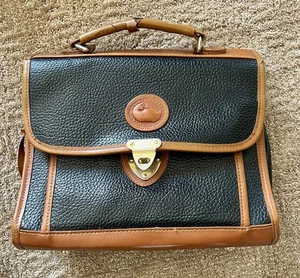 Bolso Mensajero Dooney & Bourke Vintage Cuero Guijarro - Imagen 1 de 12