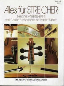 Alles für Streicher - Theorie Arbeitsheft 1 - Violine - 84GVN Anderson Gerald E - Imagen 1 de 1