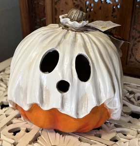 Trabajo y Problemas Halloween Fantasma Envuelto Calabaza TikTok Viral LED Iluminado NUEVO - Imagen 1 de 5
