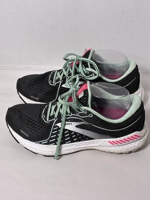 Women’s Brooks Adrenaline 21 Size 8.5 Running Shoes Black/pink Comfort Sneakers - Image 1 of 4