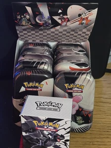 POKEMON UNOVA BLACK BOLT/WHITE FLARE complet MINI TIN Set of 8 EMPTY W/ 900 BULK - Picture 1 of 2