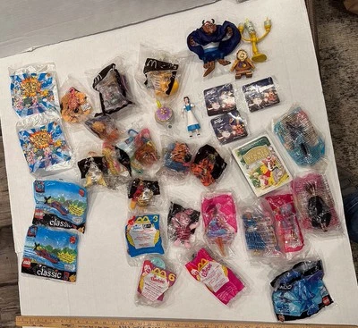 McDonalds Happy Meal Toy Lot Beauty & The Beast Toys Winnie Barbie Pokémon Lego - Image 1 of 4
