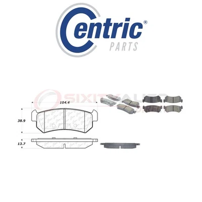 Centric Ceramic Disc Brake Pads w Shims for 2005-2006 Suzuki Reno 2.0L L4 - xb - Image 1 of 4