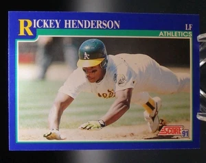 1991 Score #10 Rickey Henderson MINT - Picture 1 of 2