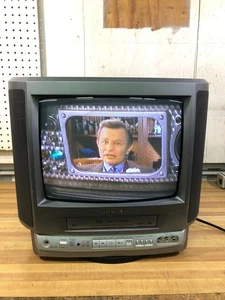 AIWA 13” TV/VCR Combo VX-S135U Gaming Tube CRT Television REMOTE VHS Hi Fi 🔥 - Picture 1 of 11