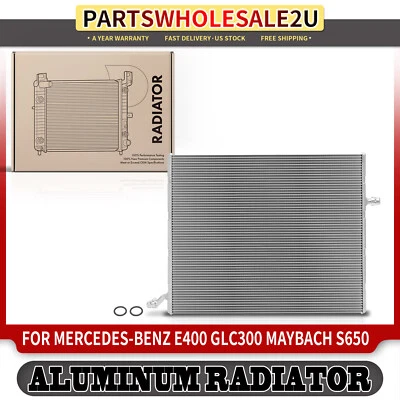 全新全铝散热器适用于梅赛德斯-奔驰 E300 E400 E43 AMG E450 GLC300 S450 — 第 1/4 张图片