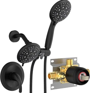 SR SUN RISE 6-Spray Shower Faucet 3-Way Combo Shower Head and Hand Held Shower - Picture 1 of 6