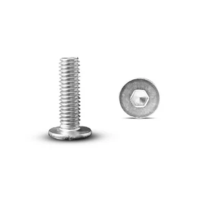 10-Pack M6 x 20mm Ultra Low Profile Hex Head 304 Stainless Steel Connector Bolts - Picture 1 of 3