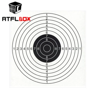 100 Packs sport targets shooting training paper target for kids (14x14cm) - Picture 1 of 3