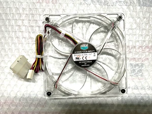 COOLER MASTER A12025-12CB-4MN-F1 DF1202512SELN 120MM Clear Red LED FAN 12V 0.16A - Picture 1 of 4
