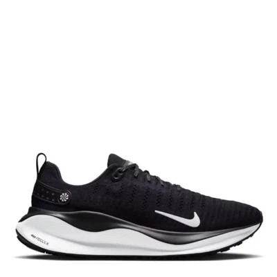 NIKE Mens Black & White React Infinity Run 4 Running Trainers UK 11 NEW - Image 1 of 4