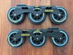 USED - Rollerblade 110mm with Supreme Wheels and bones red bearings - Picture 1 of 3