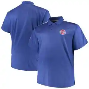 *NEW* XT Detroit Pistons Majestic Big & Tall Polo - Blue/White (Authentic) - Picture 1 of 3