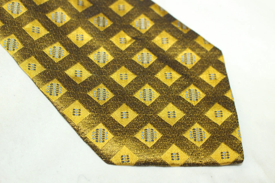 Gravata de seda LA DOLCE VITA feita na Itália F54206 - Imagem 1 de 4