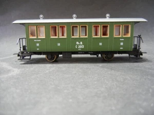 Bemo 3234 133 H0m RhB C 2013 vagón de pasajeros de dos ejes tercera clase mercancía nueva en caja - Imagen 1 de 3