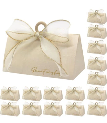 30 piezas Bolsa de regalo de agradecimiento Embalaje Caramelos Boda Caja de regalo Envoltura de galletas Dulces Foto 1 de 4