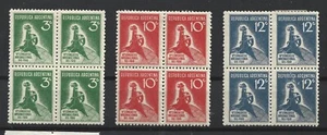 Argentina 1932 Cold Congress Complete Set in Blocks of four MH/MNH - Picture 1 of 2