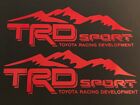 Trd Toyota Racing Development Decal Sticker Sport Tacoma Tundra Truck Mountain
