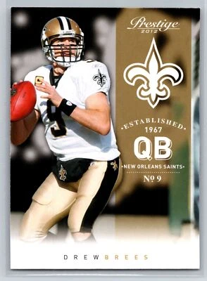 2012  Panini Prestige #114 Drew Brees Saints Chargers Purdue - Image 1 of 2
